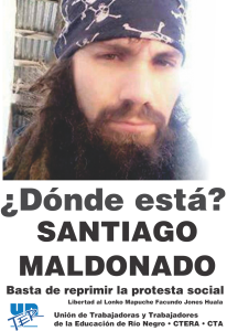 Dónde está Santiago Maldonado UnTER