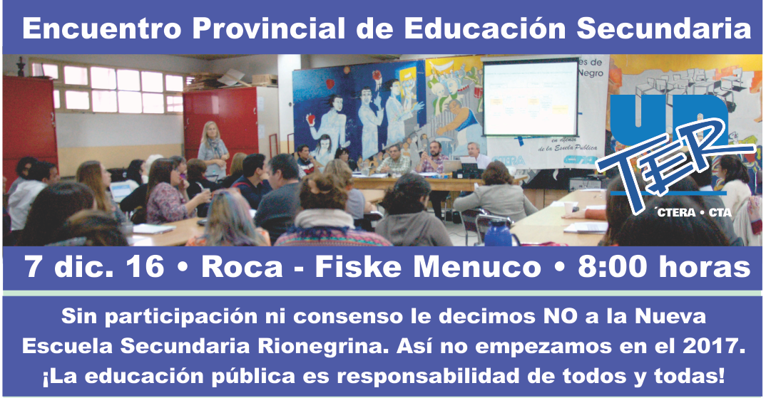 En este momento estás viendo Encuentro Provincial de Educación Secundaria