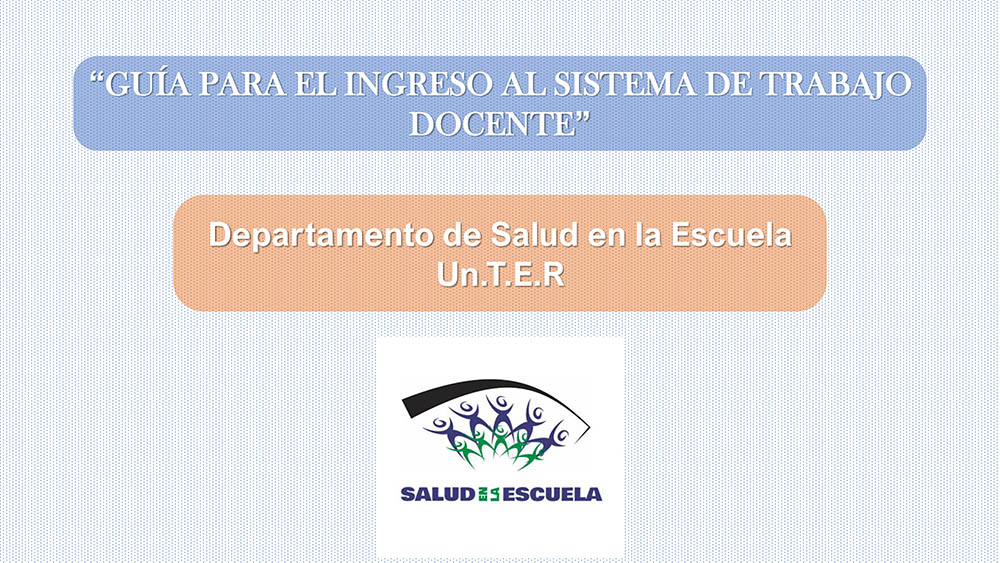 Exámenes preocupacionales – Ingreso al Sistema de trabajo docente