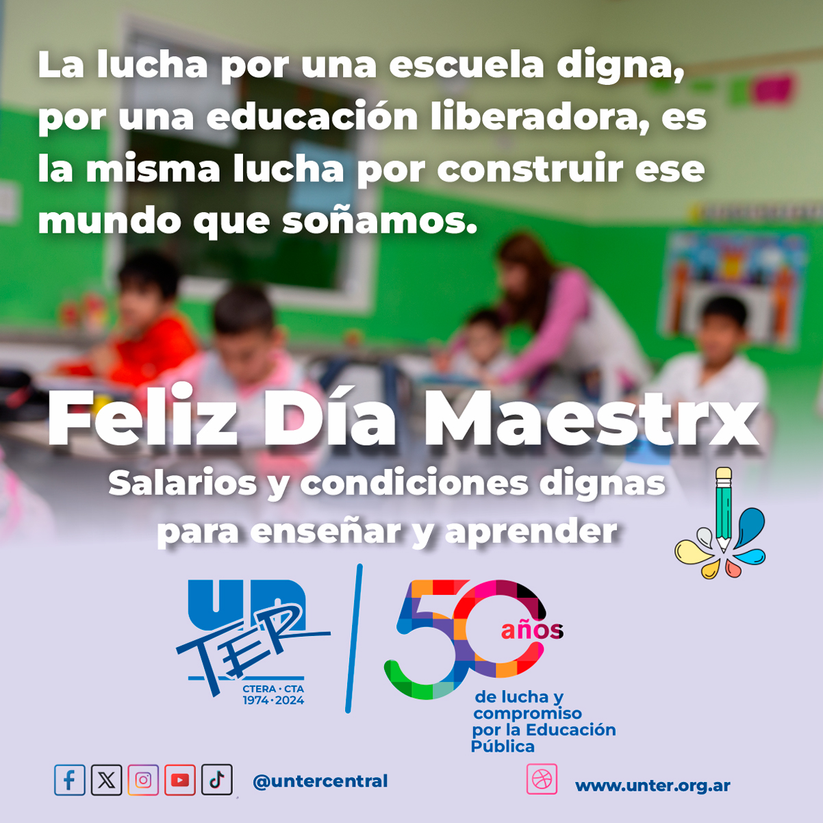 Lee más sobre el artículo Compañerxs maestrxs, ¡feliz día!