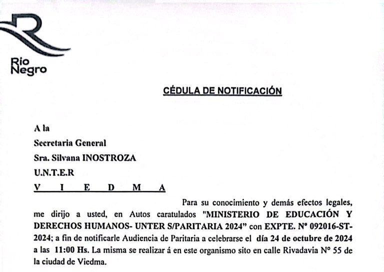 Lee más sobre el artículo Convocatoria a Paritaria para el jueves 24 de octubre