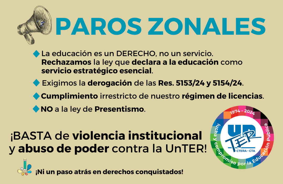 Lee más sobre el artículo Paros zonales contra el autoritarismo del gobierno y en defensa de la educación pública