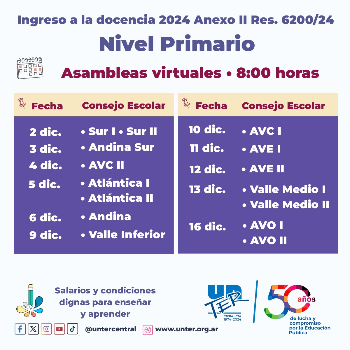 Lee más sobre el artículo Vacantes de Nivel Primario y fechas definitivas para el concurso de ingreso a la docencia