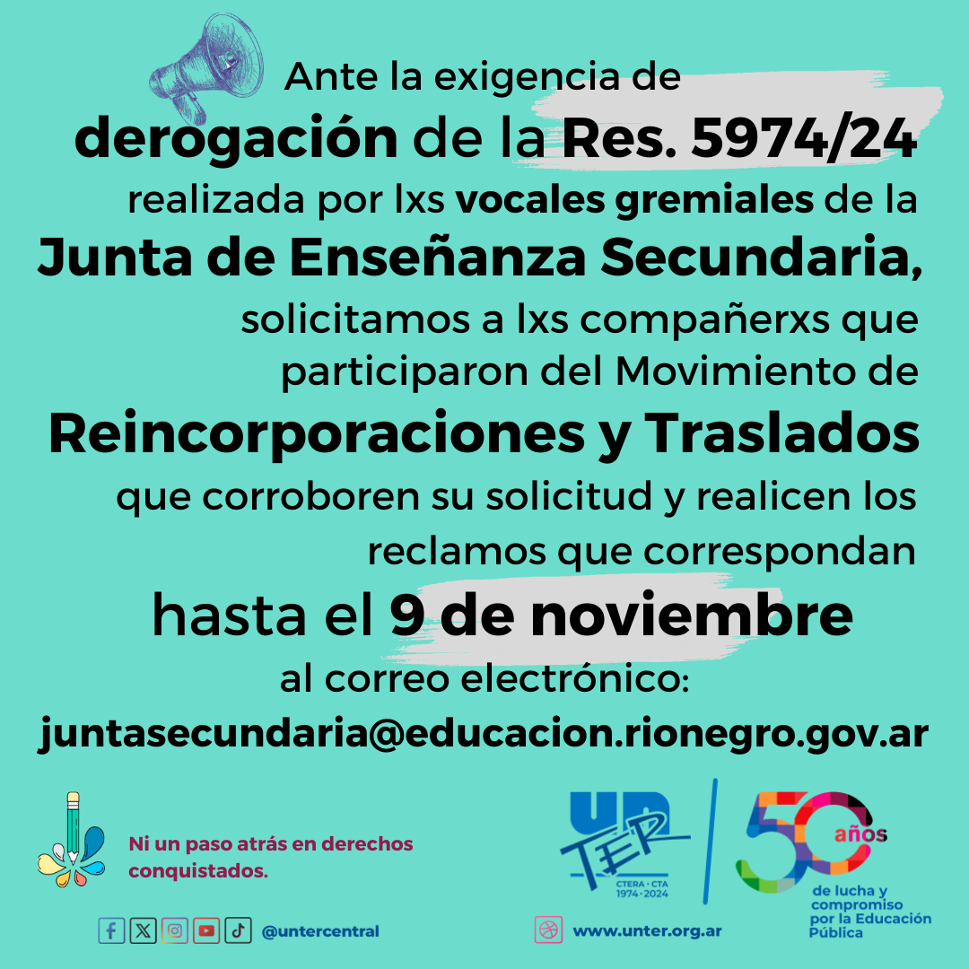 Lee más sobre el artículo Vocales gremiales de Junta solicitan que se deje sin efecto la resolución con los movimientos de reincorporaciones y traslados de Secundaria